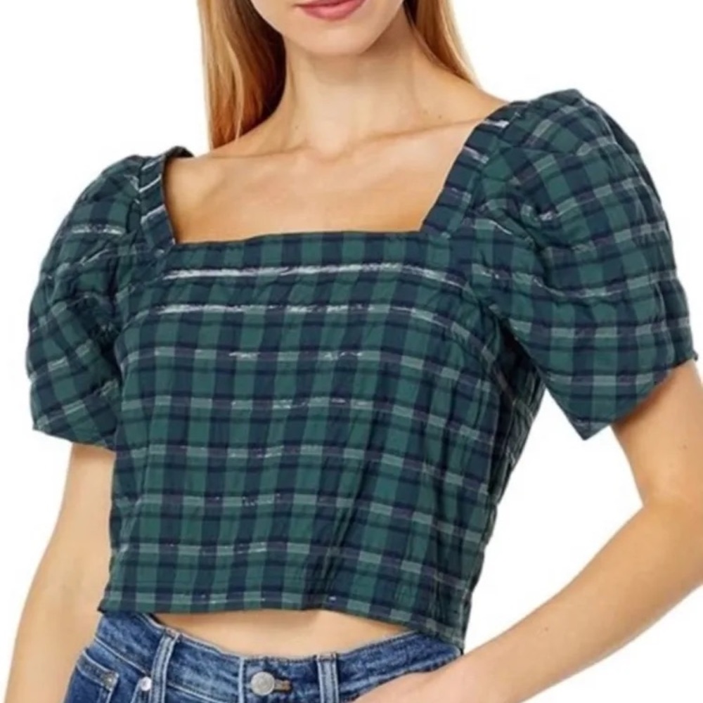 Madewell Hopewell Women’s Puff Sleeve Smocked Top